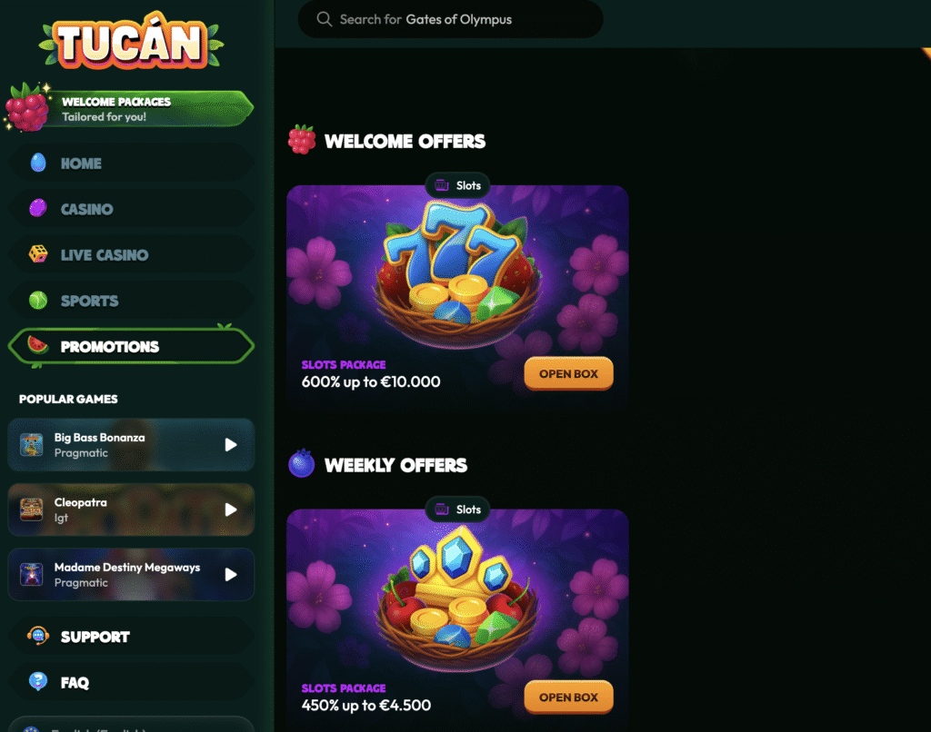 tucan casino promotions