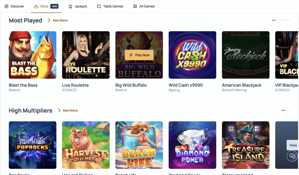 games at spindog casino